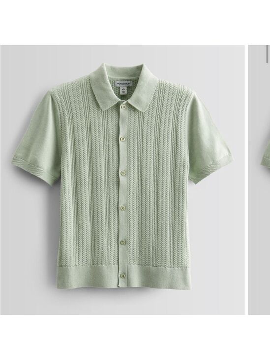Nordstrom Other - Nordstrom Light Green Textured Polo Shirt